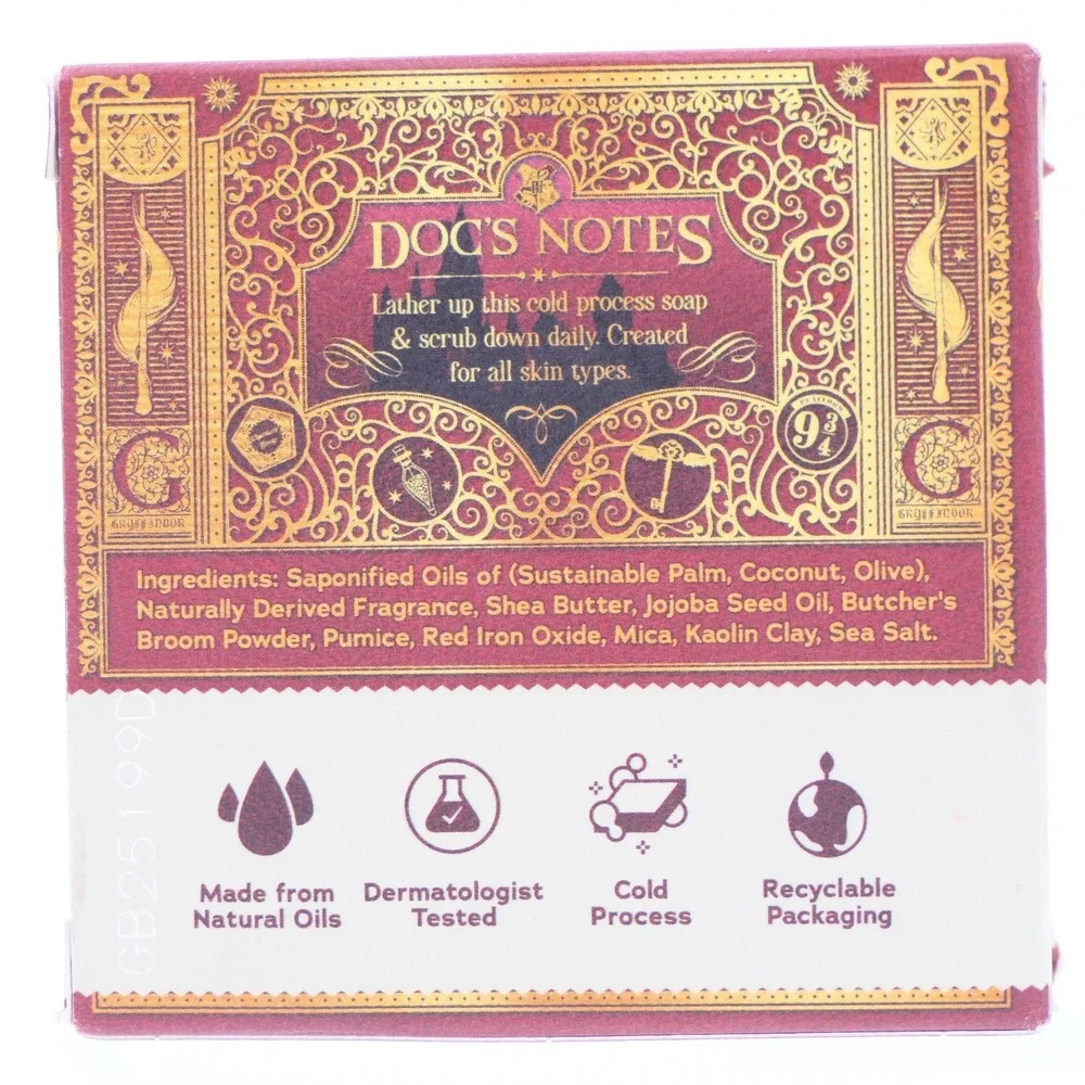 Dr Squatch Harry Potter The Chosen One Men's Natural Soap Medium Grit 5 oz Bar